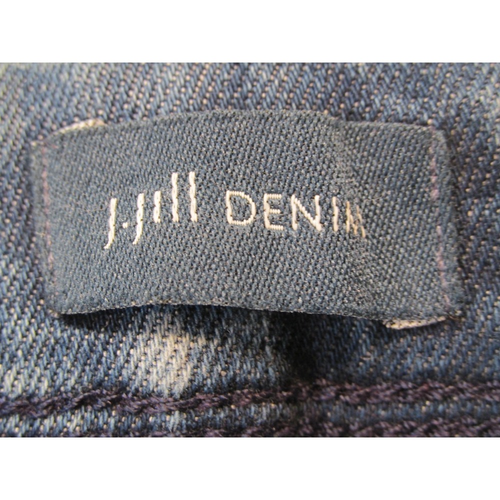 J. JILL Authentic Fit Slim Ankle Jeans Womens 16 Blue Denim Mid Rise Stretch - Picture 6 of 16